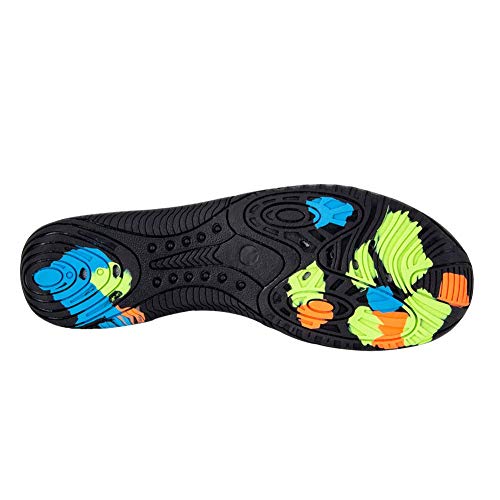 Mujer Zapatos de Agua Hombre Buceo Snorkel Escarpines de Surf Playa Natación Deportes acuáticos(222-N/Verde,46EU)