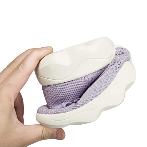 Mujer Zapatos de Baile Zapatillas de Baile Modernos Zapatos Deportivos Gym Cómodas y Transpirables (Morado, 39)