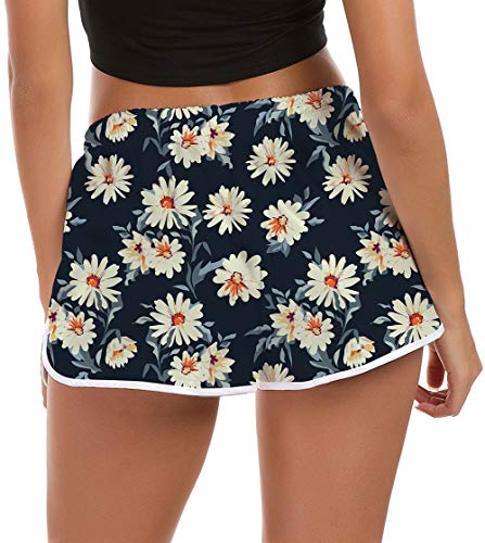 Mujeres Comfy Ligero Traje de baño Pantalón Estiramiento con cordón Ajustable Pantalones de Yoga Pantalones Cortos Calientes Ropa de Dormir Pantalones Entrenamiento Gimnasio Sports Lounge Pantalones