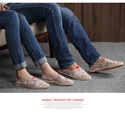 Mujeres de Verano Alpargatas Ligero Transpirable Fraffiti Zapatos de Lona resbalón Femenino en Ocio Pisos Mocasines