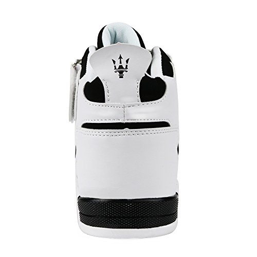 MUOU Zapatos Hombre Sneaker Deportivos Hombres Zapatos Casuales con Cordones Zapatillas Deporte Hombres de Moda (39 EU, Negro)