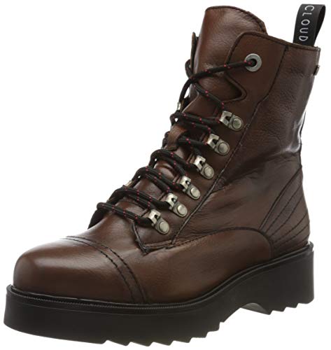 MUSSE & CLOUD Levy, Botas Militares Mujer, Marrón (DBR 203), 38 EU
