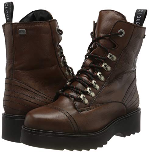 MUSSE & CLOUD Levy, Botas Militares Mujer, Marrón (DBR 203), 38 EU