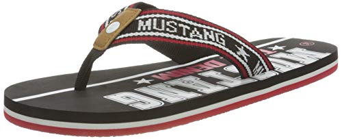 Mustang 1243-711-9, Chanclas Mujer, Negro (Schwarz 9), 40 EU