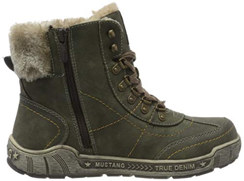 MUSTANG 1290-607, Botas Cortas al Tobillo Mujer, Verde Oscuro, 38 EU