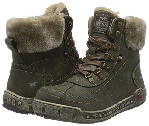 MUSTANG 1290-607, Botas Cortas al Tobillo Mujer, Verde Oscuro, 38 EU