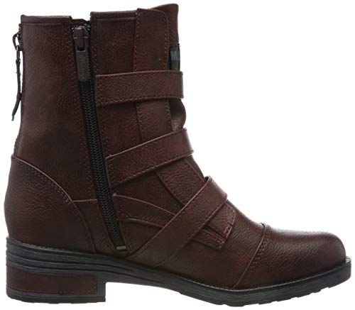 MUSTANG 1293-506-55, Botines Mujer, Rojo Burdeos 55, 38 EU