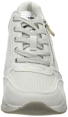Mustang 1319-305-100, Zapatillas para Mujer, Blanco (Off/White 100), 41 EU