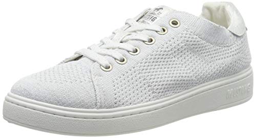 MUSTANG 1321-301-1, Zapatillas Mujer, Blanco y Blanco, 36 EU