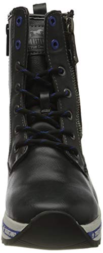 MUSTANG 1364-502, Botas Cortas al Tobillo Mujer, Negro Azul, 42 EU