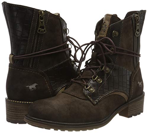 MUSTANG 1370-602, Botas Cortas al Tobillo Mujer, marrón Oscuro, 41 EU
