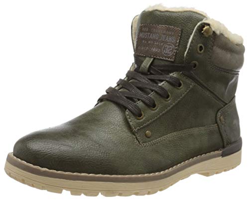 MUSTANG 4092-617-77, Botas clásicas. Hombre, Verde Oliva 77, 40 EU