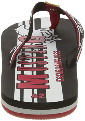 Mustang 4113-706-9, Chanclas para Hombre, Negro (Schwarz 9), 43 EU