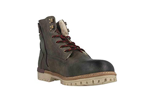 Mustang 4142-602-77 - Botas para hombre, talla grande, color verde, color Verde, talla 49 EU