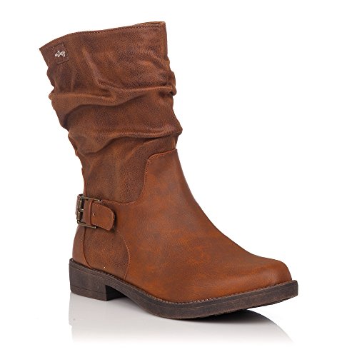 MUSTANG 55535 BOTIN AD.HEBILLA 1 CUERO 37