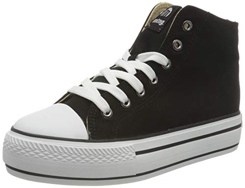 Mustang Bigger-K, Zapatillas Deportivas para Mujer, Canvas Negro, 40 EU