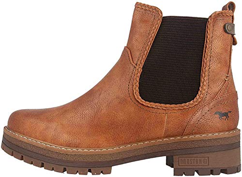MUSTANG Botas Chelsea para mujer 1344-601-307, color Marrón, talla 44 EU