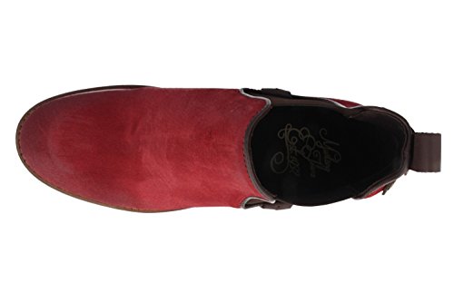 Mustang Chelsea Boot - Botines Chelsea de Cuero Mujer, Color Rojo, Talla 43