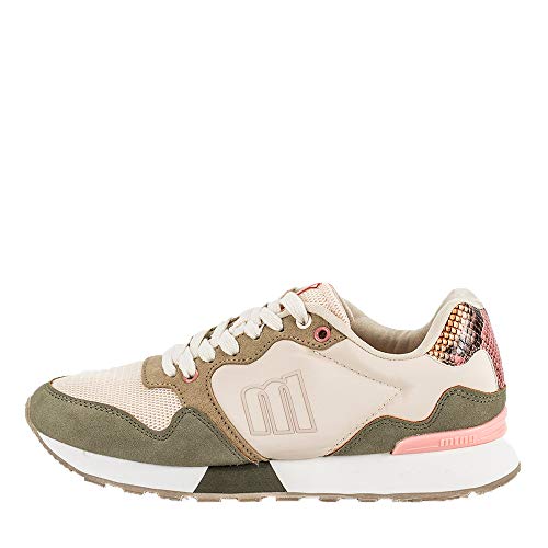 Mustang JOGGO, Zapatillas Deportivas Mujer, Leopard Verde, 40 EU