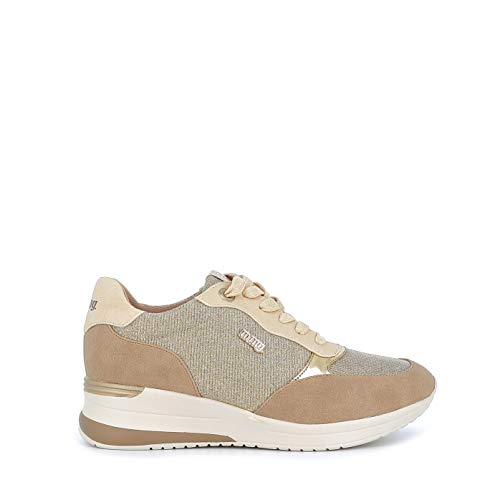 Mustang Lana, Zapatillas Deportivas Mujer, Leopard Beige, 39 EU