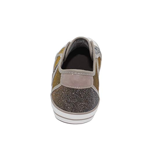 MUSTANG Shoes 5803-409-699 - Zapatillas para niña y mujer, color dorado y plateado, color Dorado, talla 33 EU