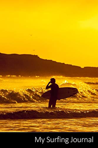 My Surfing Journal: Surfer, Tablas De Surf, Mar, Deportes Acuáticos Cuaderno / Diario / Libro de escritura / Notas - 6 x 9 pulgadas (15.24 x 22.86 cm), 150 páginas, superficie brillante.