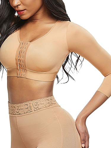N /C Sujetador postquirúrgico para Mujer, Sujetador Que Forma la Parte Superior, Corrector de Postura de compresión más Ligero (Nude, XL)
