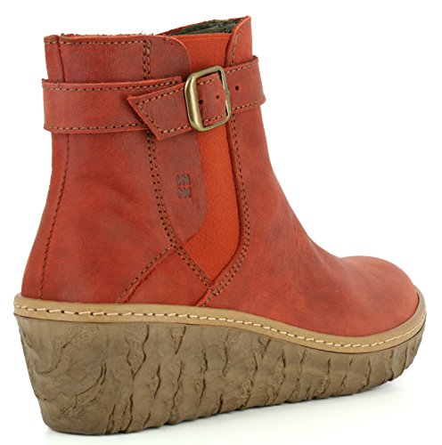 N5133 Pleasant Caldera/Myth Yggdrasil Rojo Mujer 39 Botines Elastico