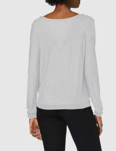 Naf Naf Martine Ml Suéter pulóver, Gris Chine 459, XS para Mujer