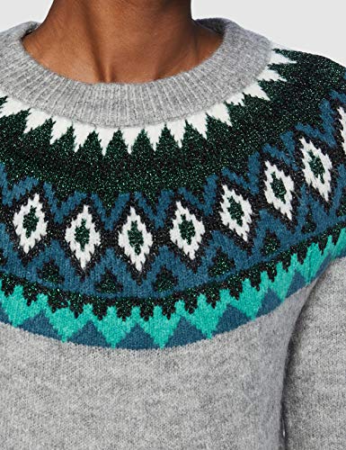 Naf Naf MDUSTIN Suter Pulver, Gris Claro 462, XS para Mujer