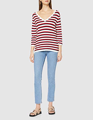 Naf Naf Menu30 Chaqueta Punto, Multicolor (Multicolore 601), Medium para Mujer