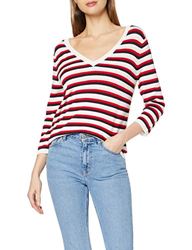 Naf Naf Menu30 Chaqueta Punto, Multicolor (Multicolore 601), Medium para Mujer