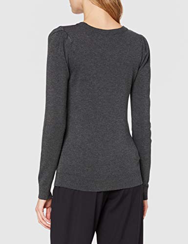 Naf Naf Mobri Ml Suéter pulóver, Gris Anthracite 32, S para Mujer