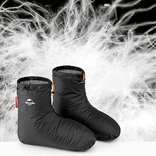 Naturehike Botas Impermeables de la Zapatilla Calcetines Ganso Abajo multifuncionales y Guantes de Invierno al Aire Libre Guantes Térmicos Hombres Mujeres para Esquiar Snowboard Ciclismo(Bota,S)