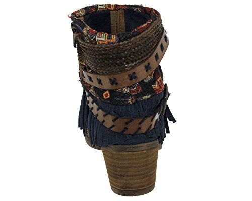 Nemonic - Zapatillas altas Mujer , Azul (marino), 37