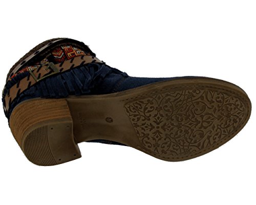 Nemonic - Zapatillas altas Mujer , Azul (marino), 37