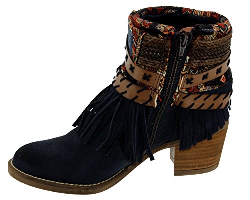 Nemonic - Zapatillas altas Mujer , Azul (marino), 37