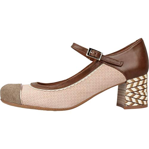 Nemonic Zapatos Tacon 2054N para Mujer Marrón 39 EU