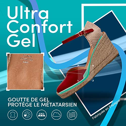 NERJA Charol Cuña de Esparto Alta Beige