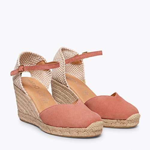 NERJA Cuña de Esparto Alta de Piel Maquillaje