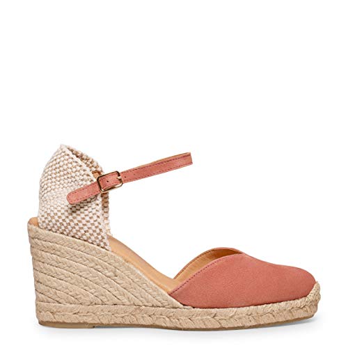 NERJA Cuña de Esparto Alta de Piel Maquillaje