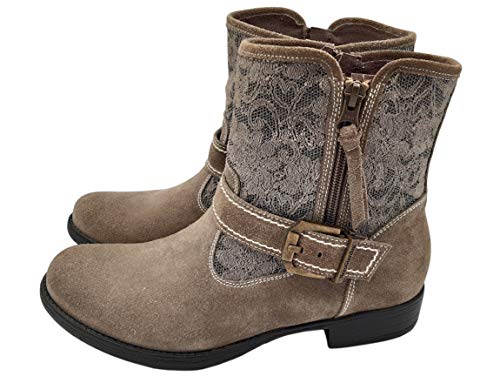 Nero Giardini A616002D - Botines de mujer de terciopelo topo