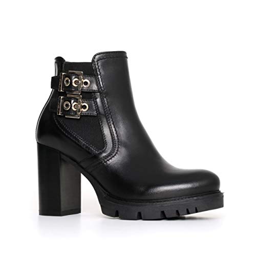 Nero Giardini A719915D, Botas Cortas al Tobillo Mujer, Negro Guante Negro, 38 EU