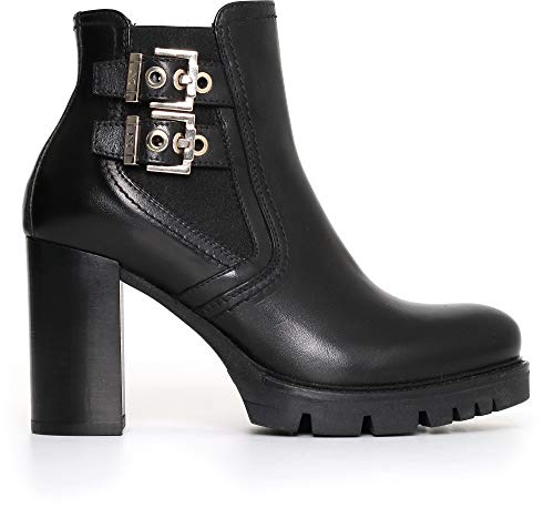 Nero Giardini A719915D, Botas Cortas al Tobillo Mujer, Negro Guante Negro, 38 EU