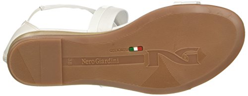 Nero Giardini P717601D, Sandalia con talón para Mujer, Bianco 707, 36 EU