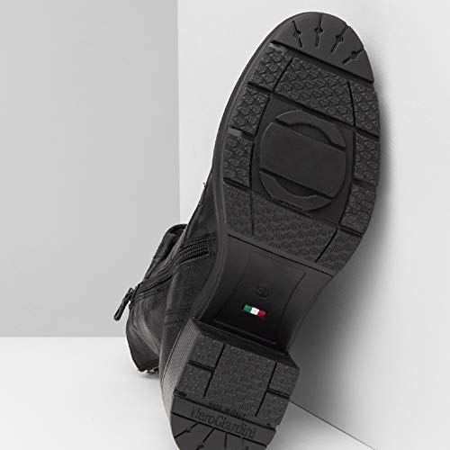 NeroGiardini A909621D Botas Militares Mujer De Piel - Negro 37 EU