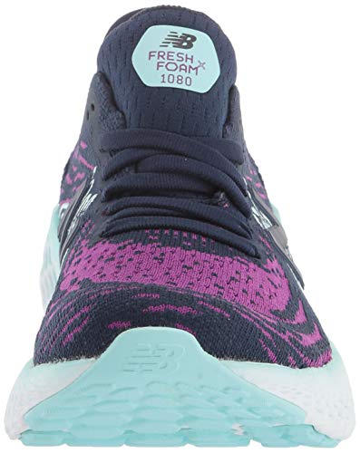 New Balance 1080v10 Fresh Foam, Zapatillas para Correr Mujer, Pciruela Natur Indigo Bali Azul, 37.5 EU