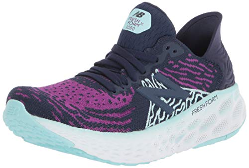 New Balance 1080v10 Fresh Foam, Zapatillas para Correr Mujer, Pciruela Natur Indigo Bali Azul, 37.5 EU