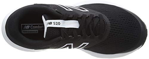 New Balance 520v7, Zapatillas para Correr de Carretera Mujer, Black, 40.5 EU