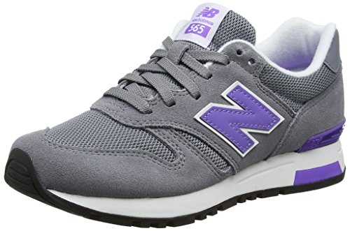 New Balance 565 Sneakers, Zapatillas Mujer, Gris (Grey/Purple), 38 EU